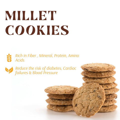 Country Jaggery Finger Millet(Ragi) Cookies 4x100Gms Combo Pack